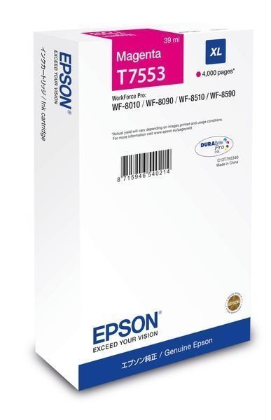 Epson Tintenpatrone magenta XL -  C13T755340 von Epson