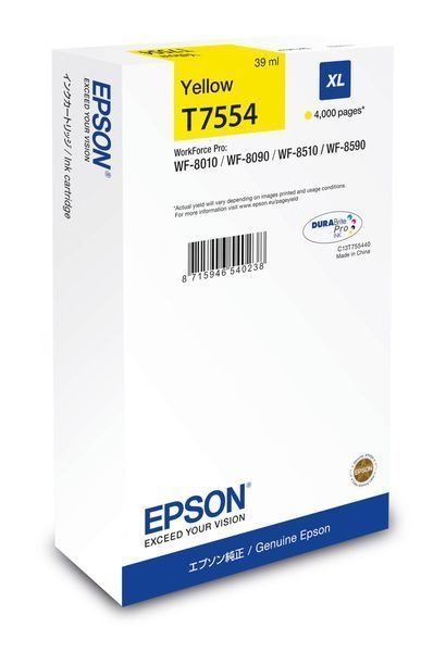 Epson Tintenpatrone yellow XL -  C13T755440 von Epson
