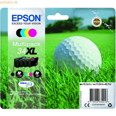 Epson Tintenpatronen Epson T3476 schwarz/cyan/gelb/magenta von Epson