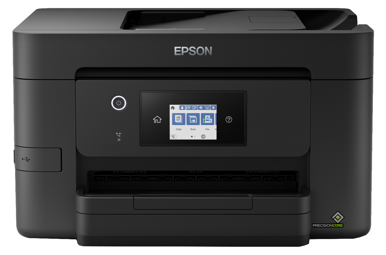 Epson WorkForce Pro WF-3825DWF - Multifunktionsdrucker - 215.9 x 355.6 mm (Original) - A4/Legal (Medien) - bis zu 21 Seiten/Min. (Drucken) - 250 Blatt - 33.6 Kbps - USB 2.0, Gigabit LAN, Wi-Fi(n), USB-Host von Epson