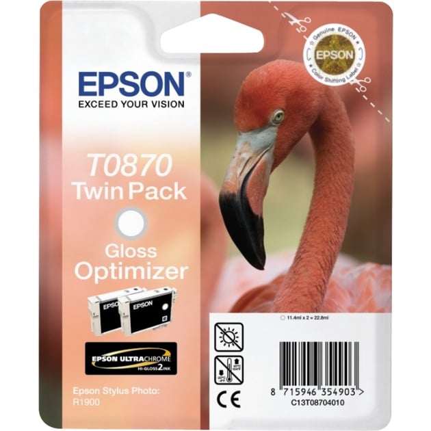 Gloss Optimizer T0870 Ultra Gloss High-Gloss 2, Tinte Gloss Optimizer T0870 Ultra Gloss High-Gloss 2, Tinte von Epson
