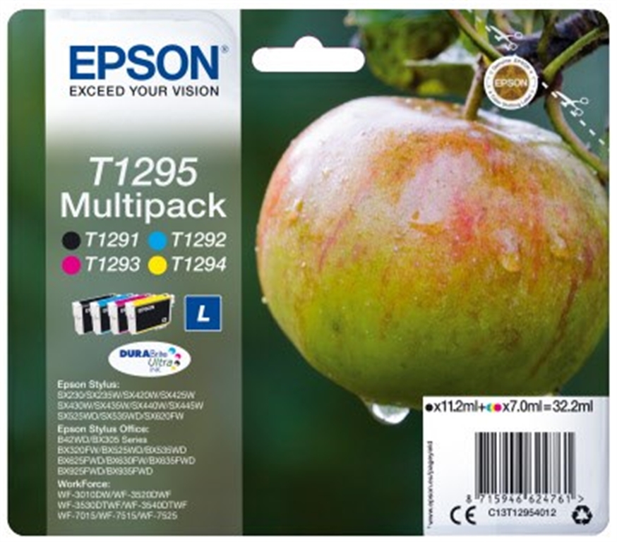 Epson Ink/T1295 Apple 3x7ml CMY 11.2ml BK Epson Ink/T1295 Apple 3x7ml CMY 11.2ml BK von Epson