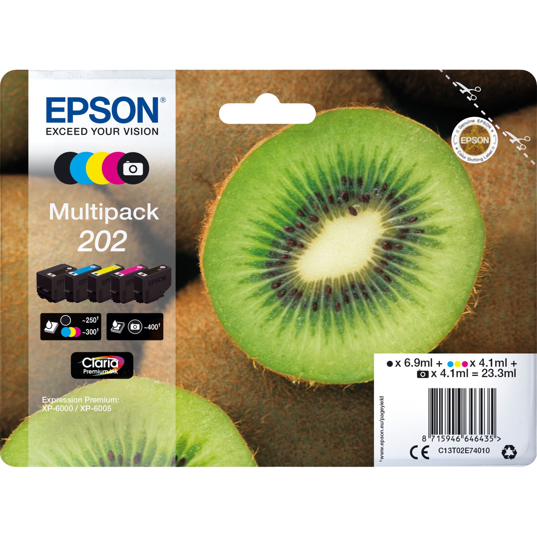 Multipack 202 (C13T02E74010), Tinte von Epson