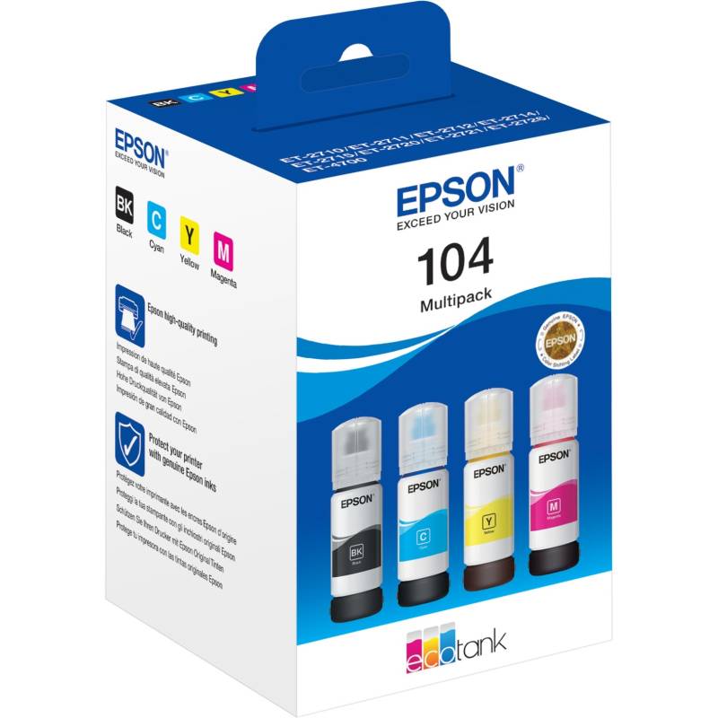 Multipack EcoTank 104 (C13T00P640), Tinte von Epson