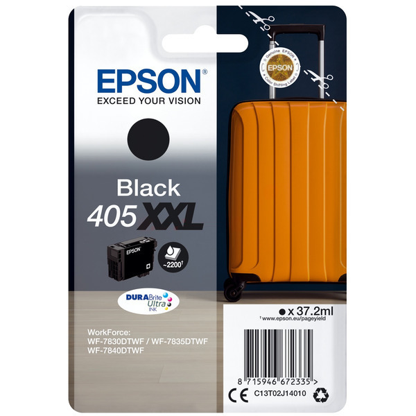 Original Epson C13T02J14010 / 405XXL Tintenpatrone schwarz Original Epson C13T02J14010 / 405XXL Tintenpatrone schwarz von Epson
