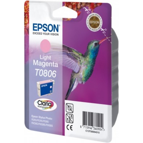 Original Epson C13T08064010 / T0806 Tintenpatrone magenta hell Original Epson C13T08064010 / T0806 Tintenpatrone magenta hell von Epson