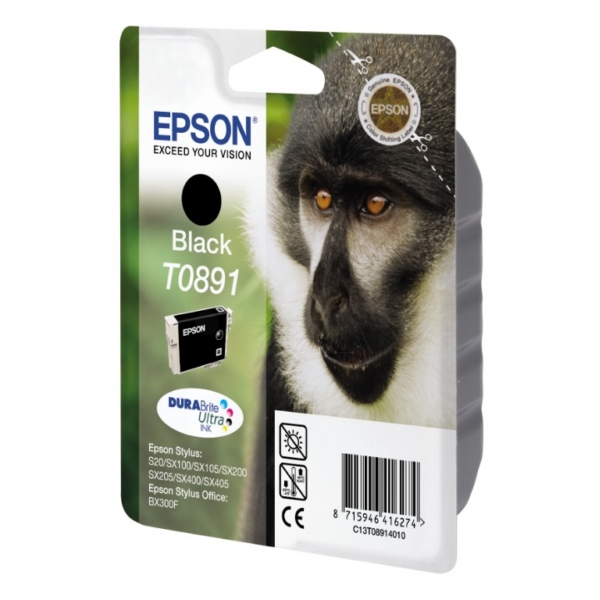 Original Epson C13T08914011 / T0891 Tintenpatrone schwarz Original Epson C13T08914011 / T0891 Tintenpatrone schwarz von Epson