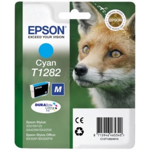 Original Epson C13T12824012 / T1282 Tintenpatrone cyan Original Epson C13T12824012 / T1282 Tintenpatrone cyan von Epson