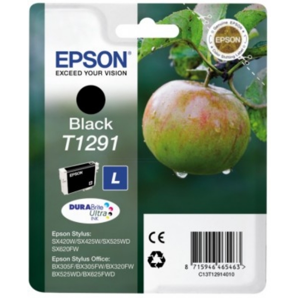 Original Epson C13T12914012 / T1291 Tintenpatrone schwarz Original Epson C13T12914012 / T1291 Tintenpatrone schwarz von Epson