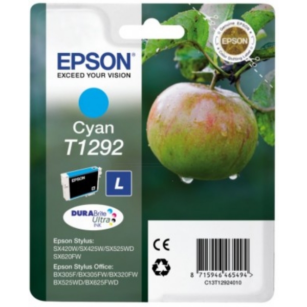Original Epson C13T12924012 / T1292 Tintenpatrone cyan Original Epson C13T12924012 / T1292 Tintenpatrone cyan von Epson
