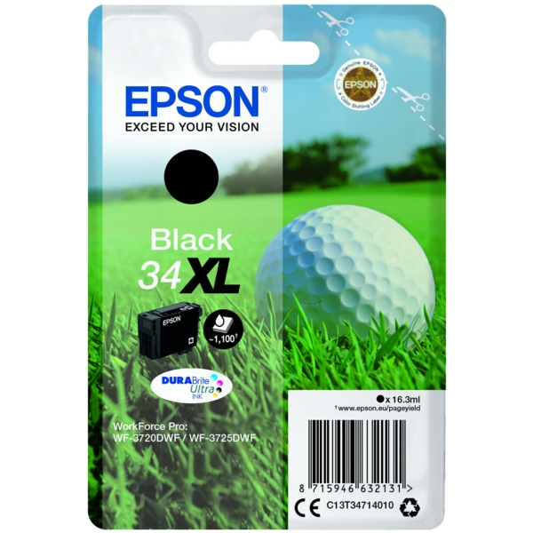 Original Epson C13T34714010 / 34XL Tintenpatrone schwarz Original Epson C13T34714010 / 34XL Tintenpatrone schwarz von Epson