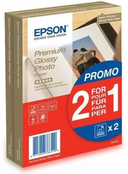 Premium Glossy Photo Paper – 2 für 1 - C13S042167 von Epson