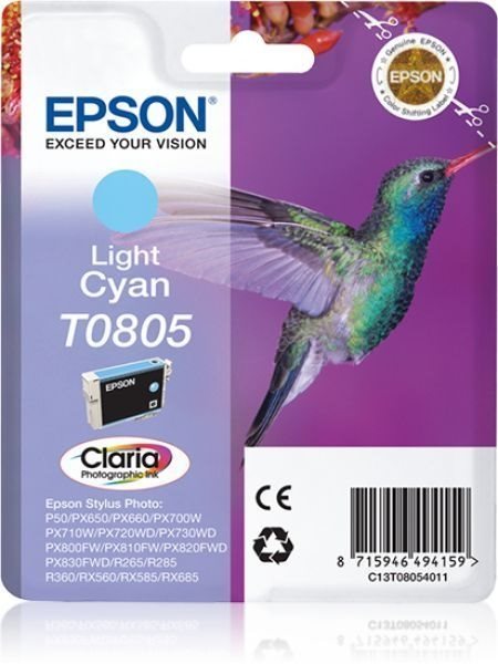 T0805 - Hell cyan - Original - Blisterverpackung - von Epson