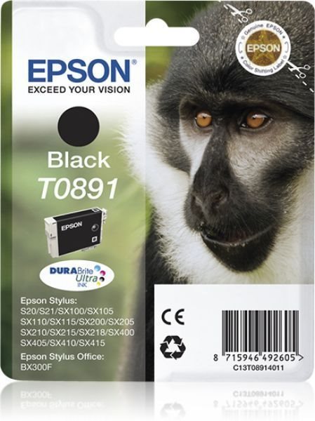 T0891 - schwarz - Original - Blisterverpackung - T T0891 - schwarz - Original - Blisterverpackung - T von Epson