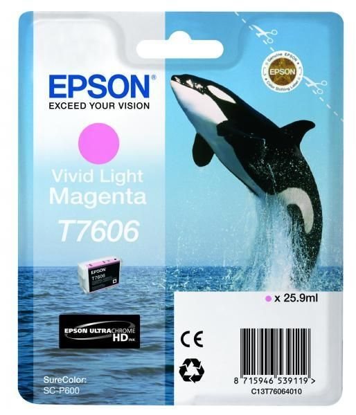 T7606 - Vivid Light magenta - Original - Blisterve von Epson