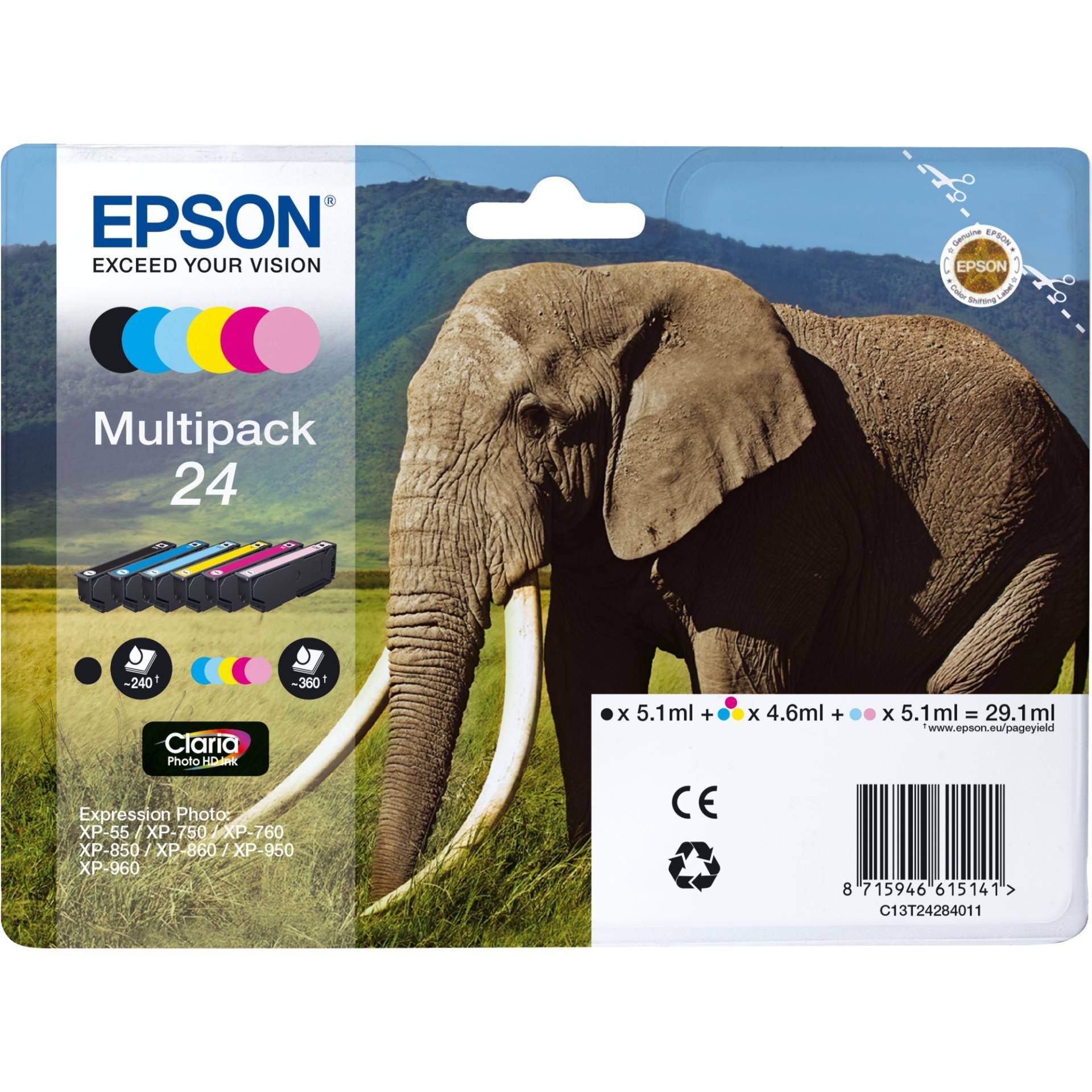 Tinte Multipack 24 (C13T24284011) von Epson