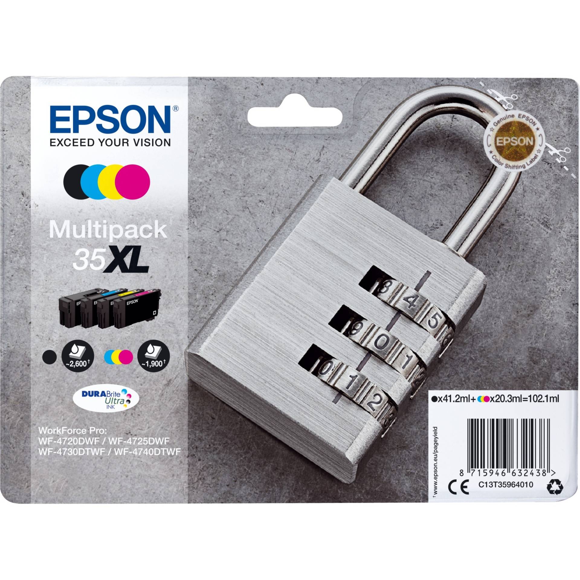Tinte Multipack 35XL (C13T35964010) von Epson