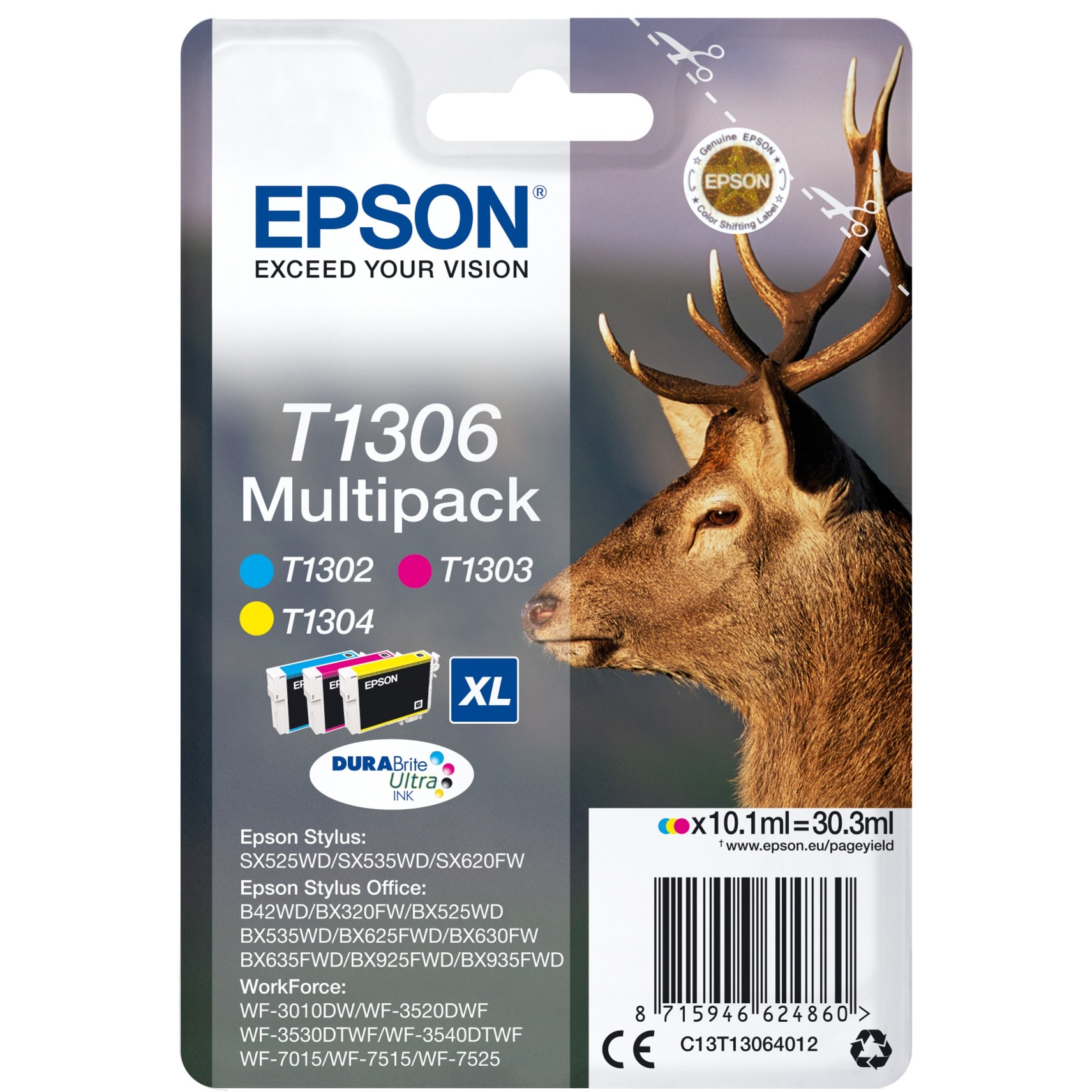 Tinte Multipack T1306XL (C13T13064012) von Epson