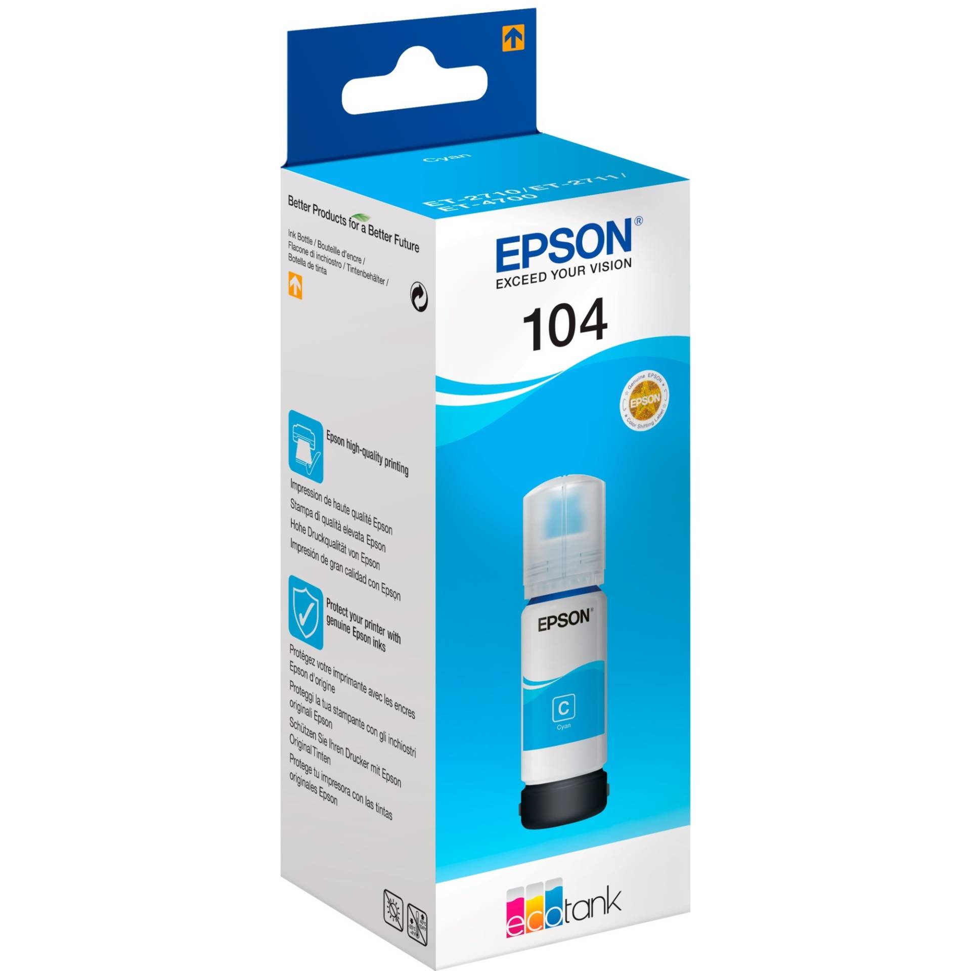 Tinte cyan 104 EcoTank (C13T00P240) von Epson