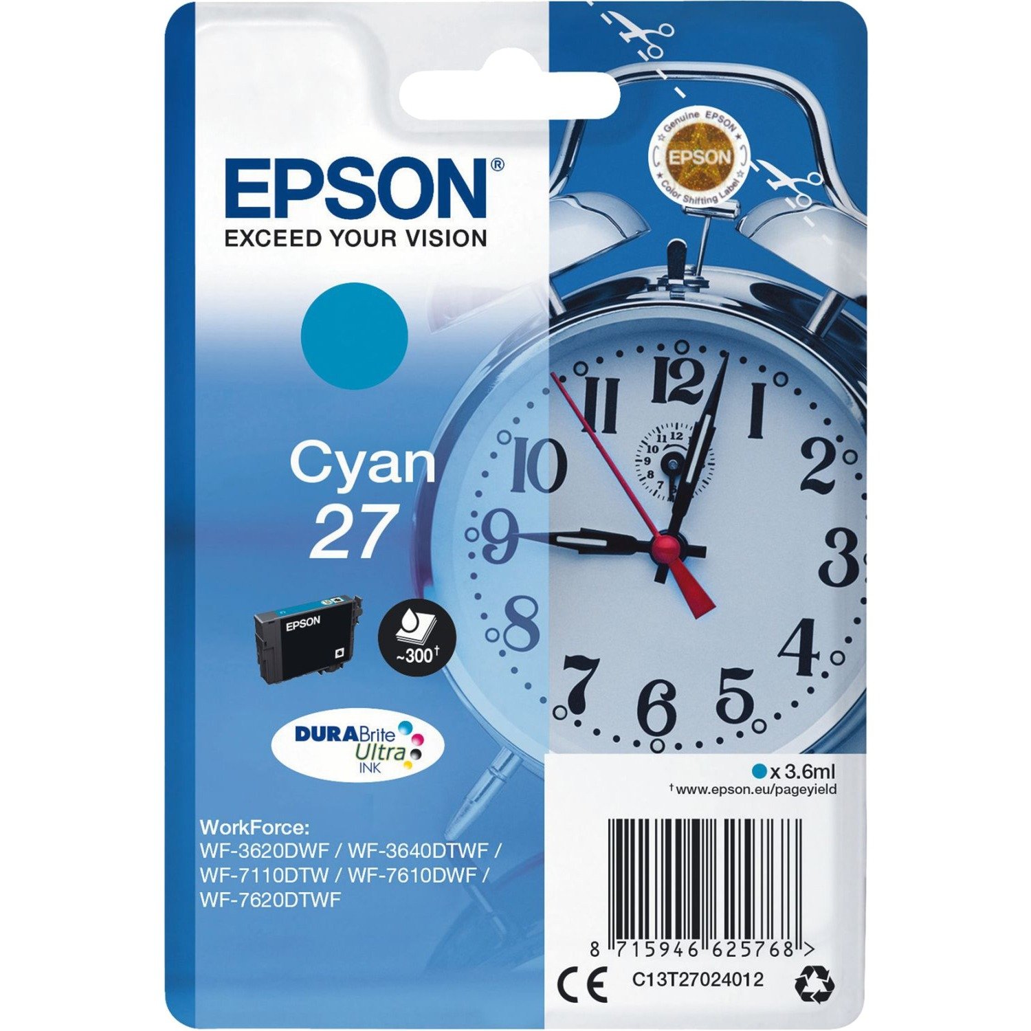 Tinte cyan 27 (C13T27024012) von Epson