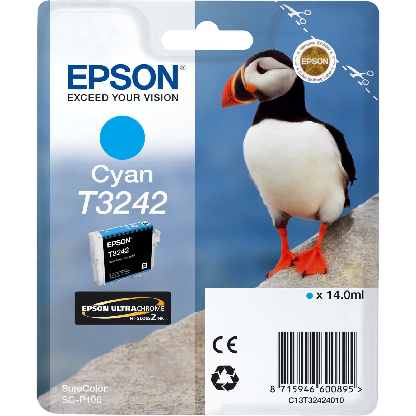 Tinte cyan C13T32424010 Tinte cyan C13T32424010 von Epson