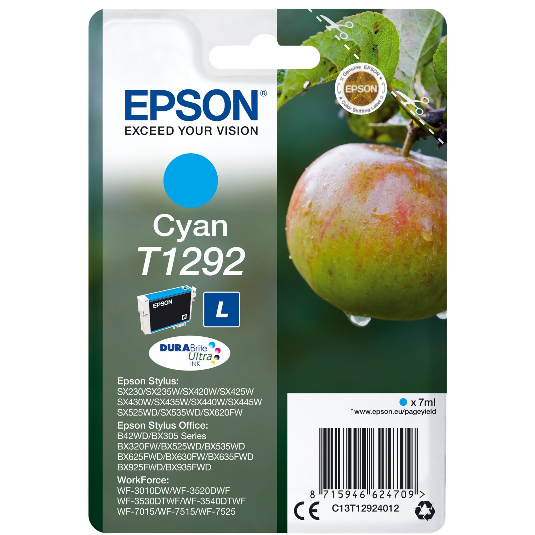 Tinte cyan T1292 (C13T12924012) von Epson