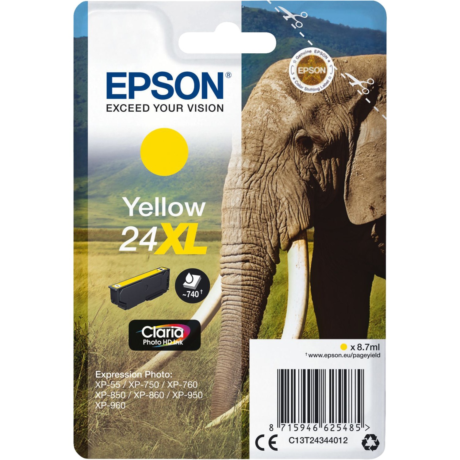 Tinte gelb 24XL (C13T24344012) von Epson