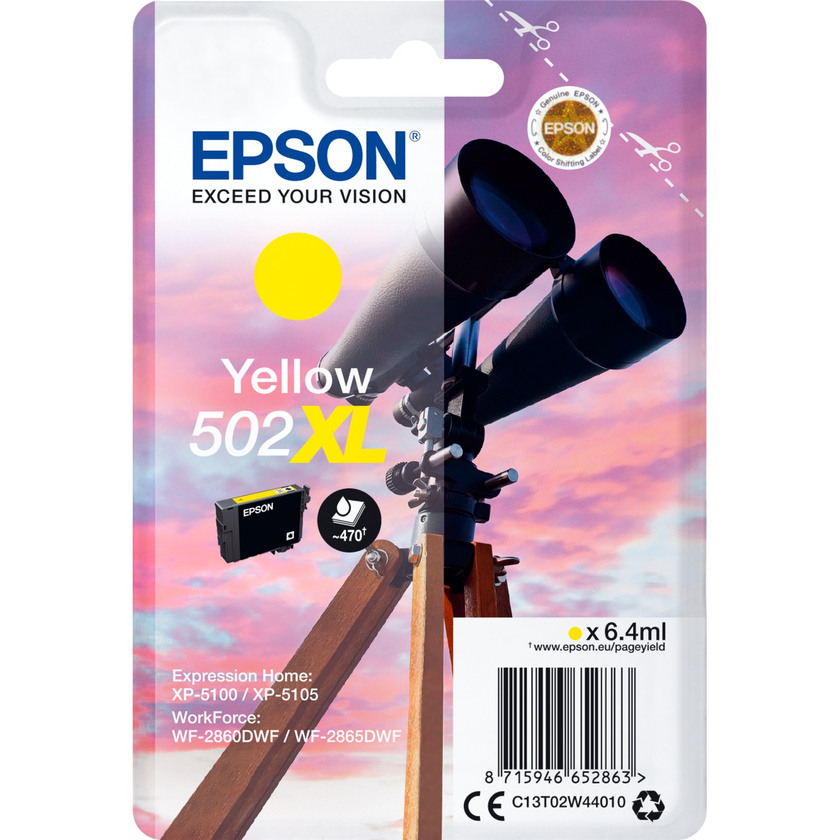 Tinte gelb 502XL (C13T02W44010) von Epson