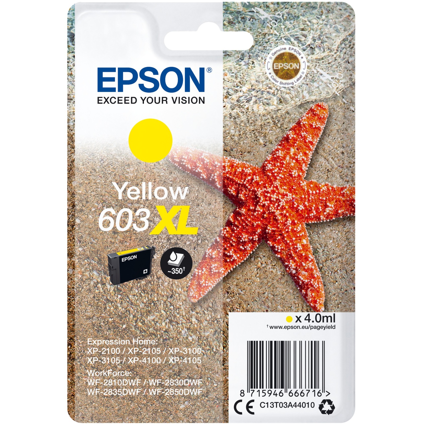 Tinte gelb 603XL (C13T03A44010) von Epson