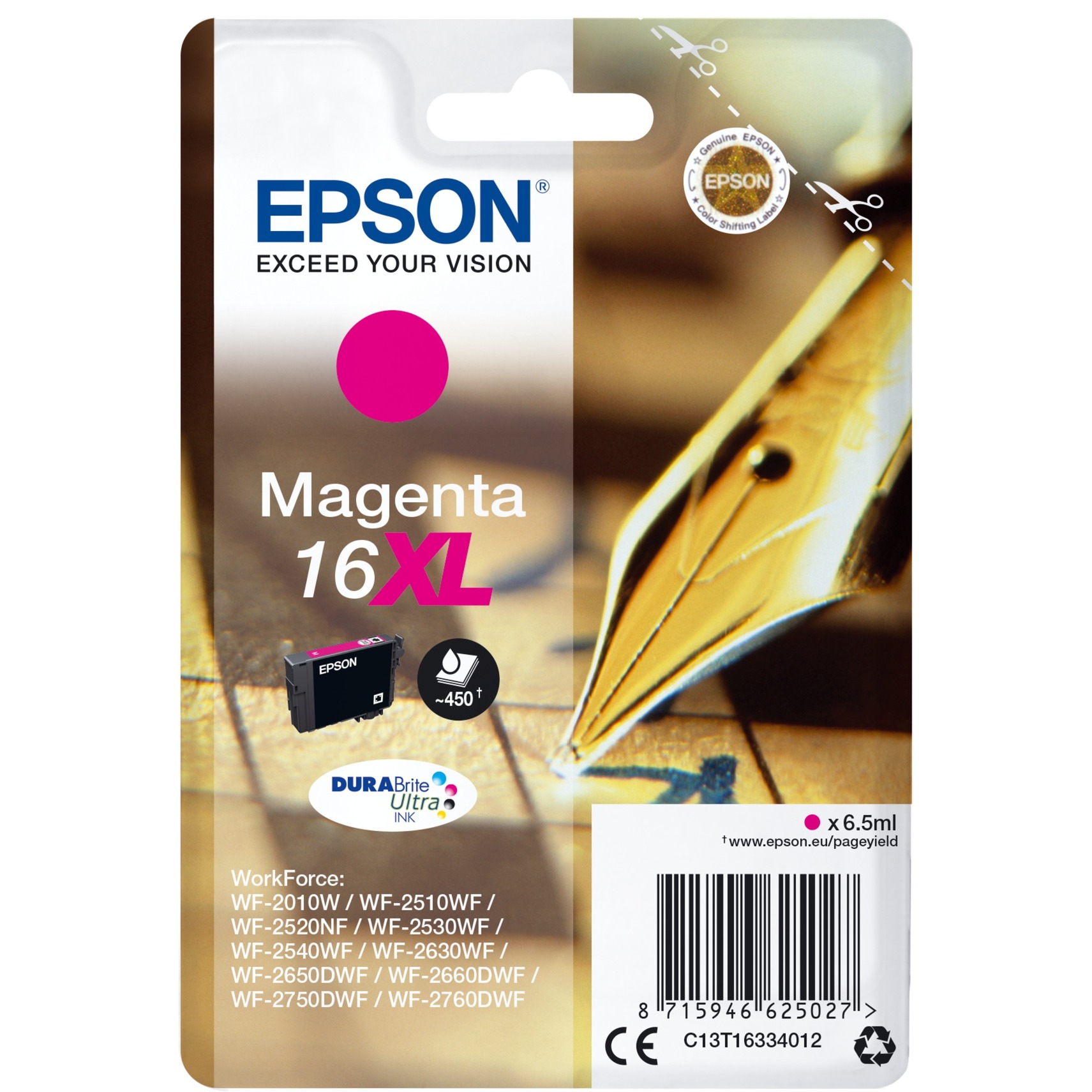 Tinte magenta 16XL (C13T16334012) von Epson