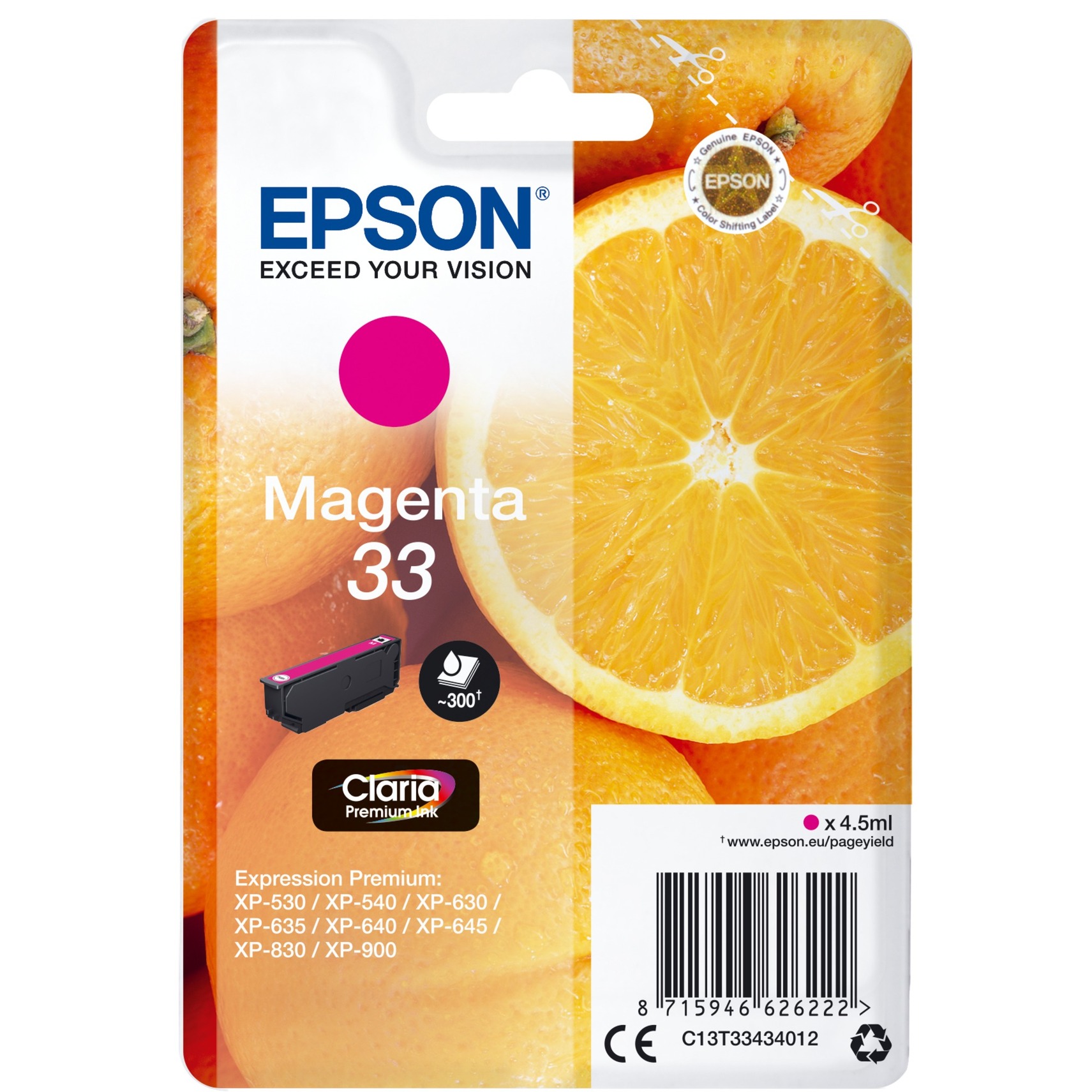 Tinte magenta 33 (C13T33434012) von Epson