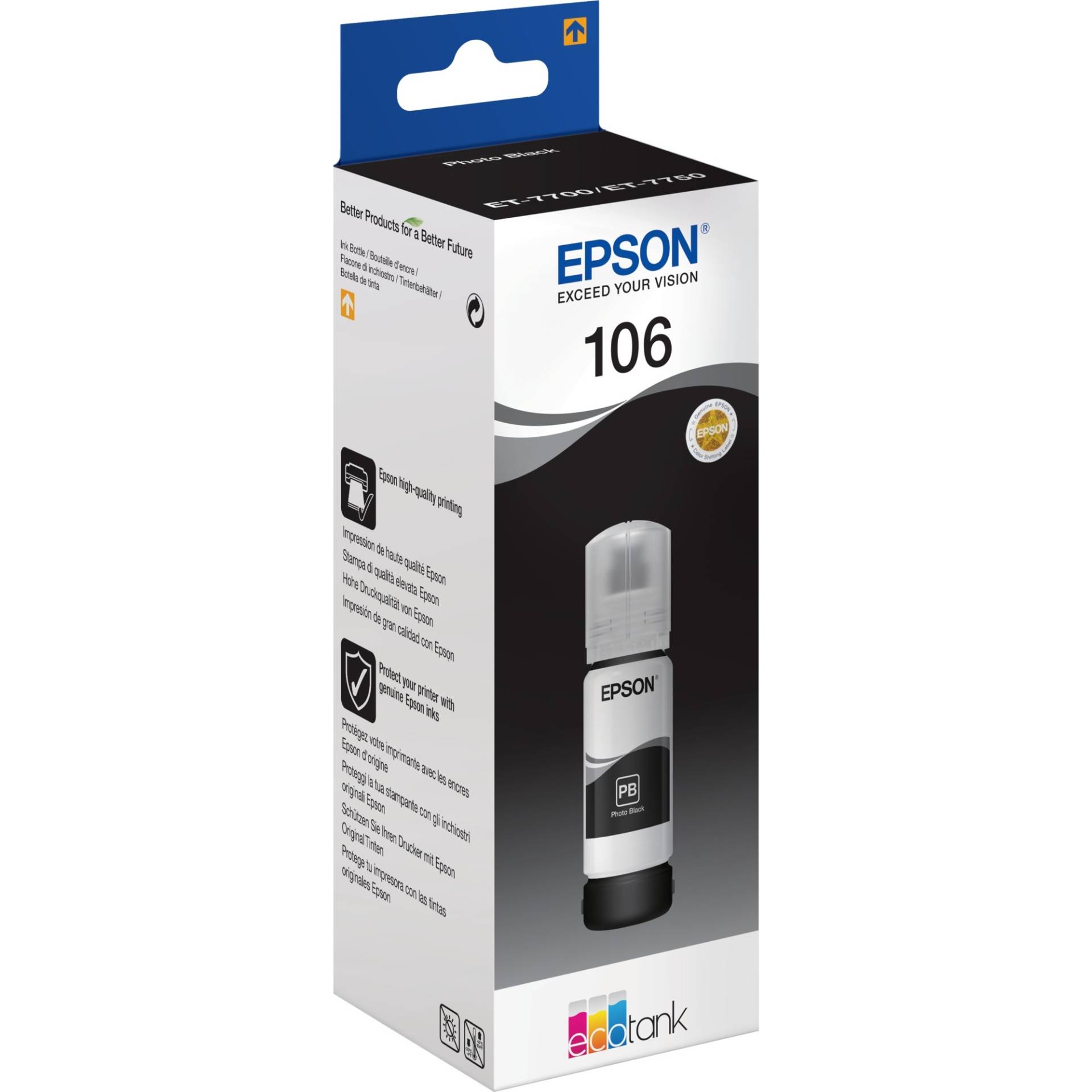 Tinte photo-schwarz 106 Eco Tank (C13T00R140) von Epson