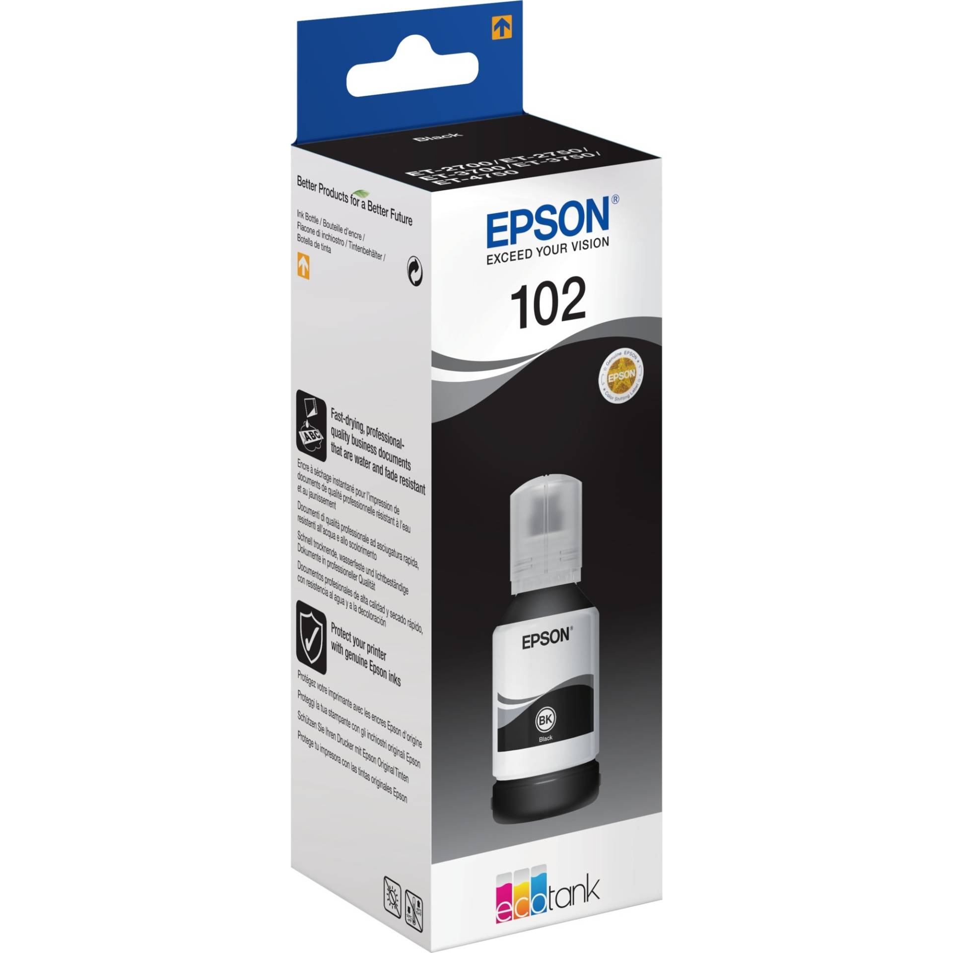 Tinte schwarz 102 EcoTank (C13T03R140) von Epson