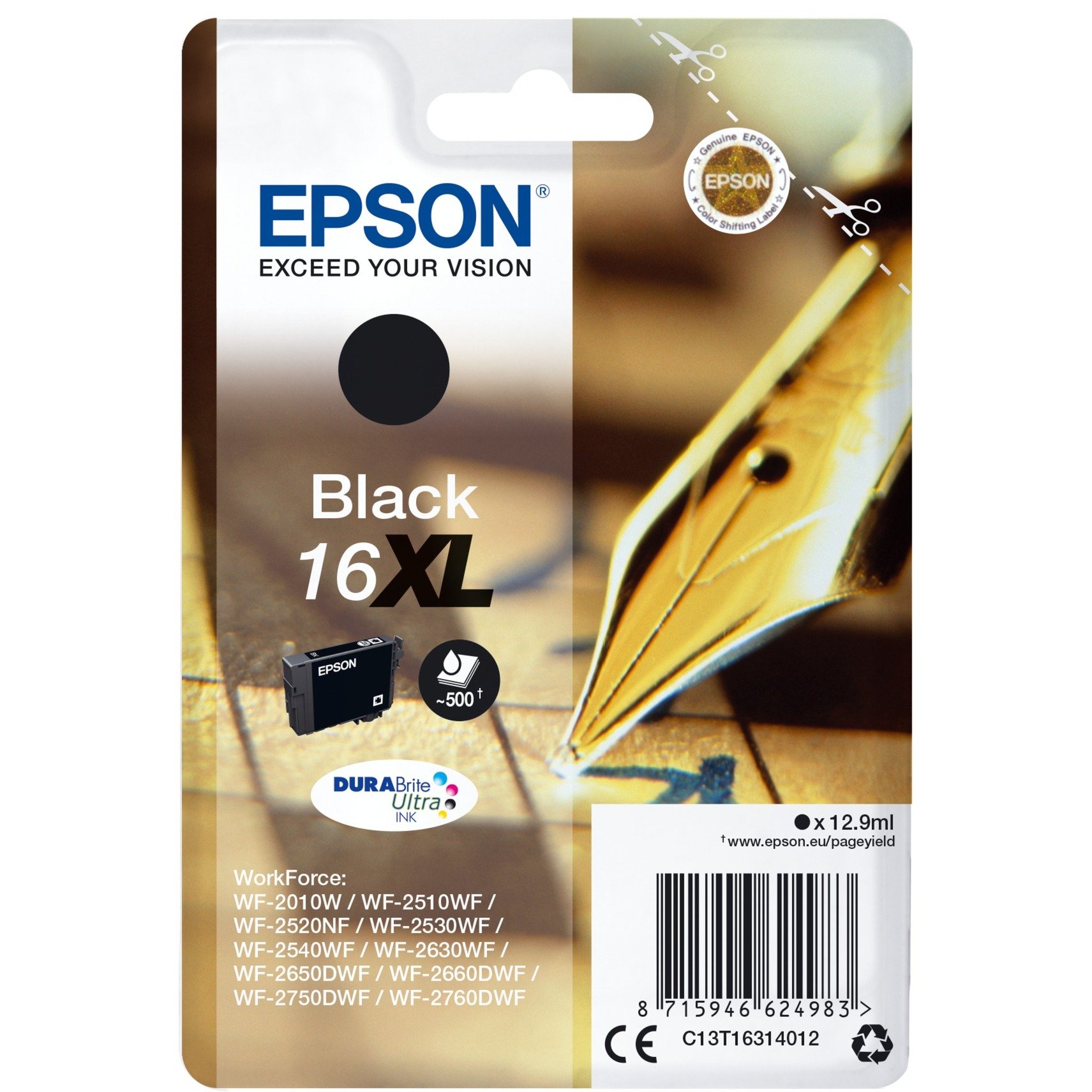 Tinte schwarz 16XL (C13T16314012) von Epson