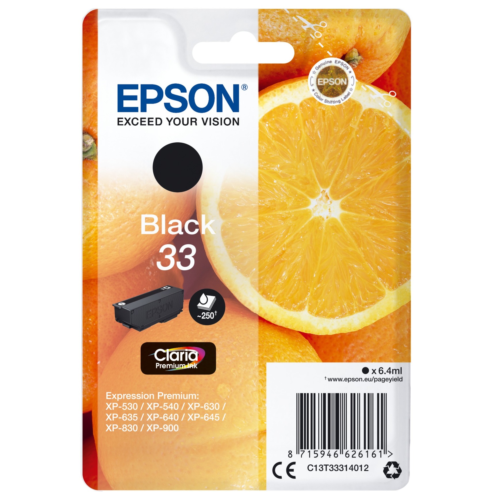 Tinte schwarz 33 (C13T33314012) von Epson