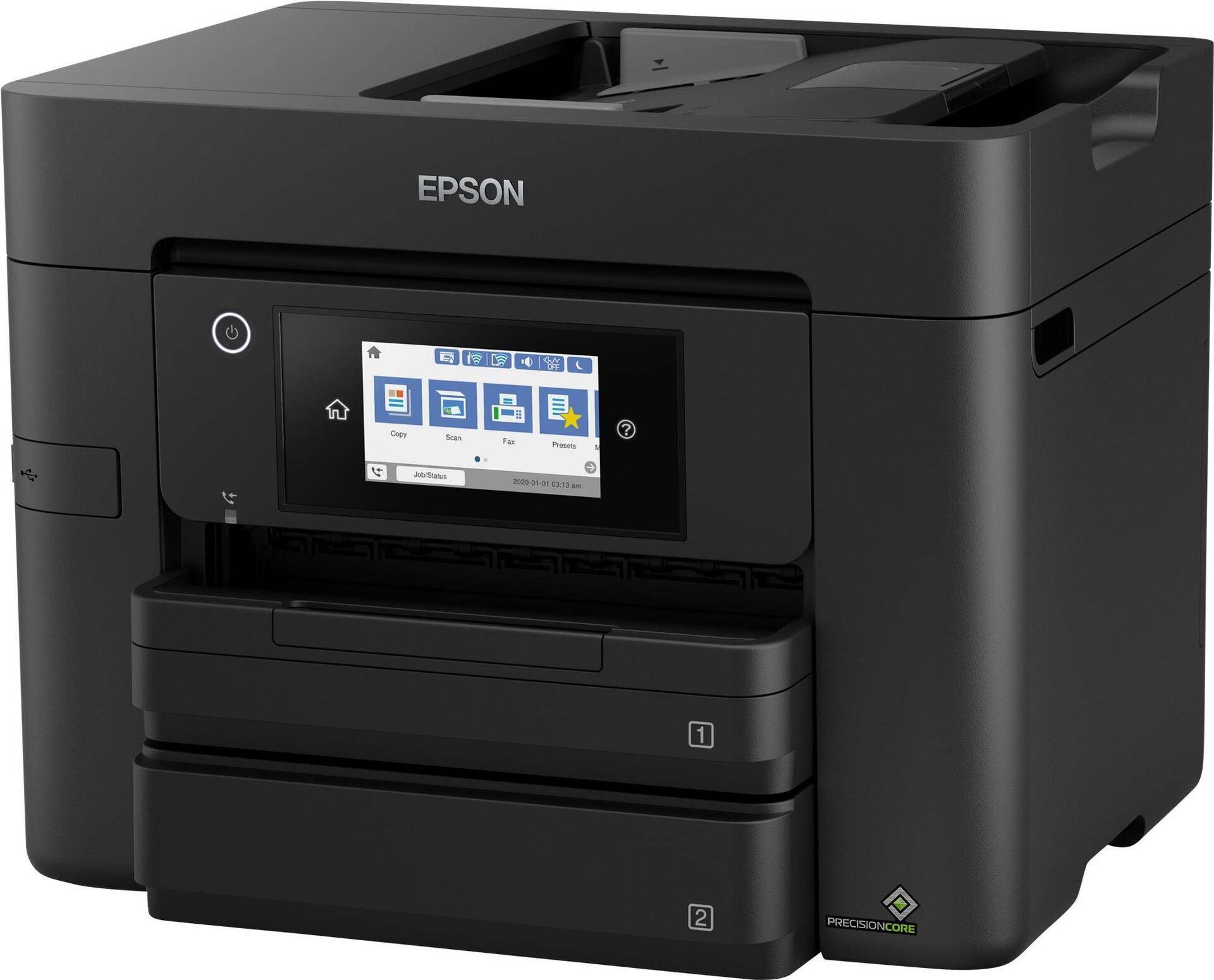 WorkForce Pro WF-4830DTWF DIN A4 4in1 4 Farben WiFi ADF - Fax - Farbig (C11CJ05402) von Epson