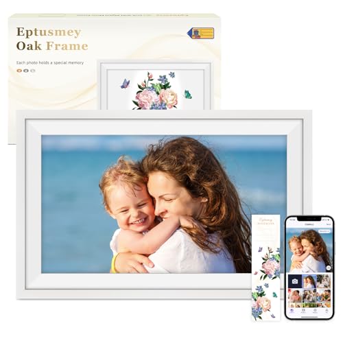 Eptusmey Digitaler Bilderrahmen WLAN 15,6 Zoll Groß Eichenholz Bilderrahmen 32GB 1920 × 1080 FHD IPS Touchscreen, Fotos/Videos Sofort über Uhale APP Teilen, Tolles Geschenk für Frauen und Männer Eptusmey Digitaler Bilderrahmen WLAN 15,6 Zoll Groß Eichenholz Bilderrahmen 32GB 1920 × 1080 FHD IPS Touchscreen, Fotos/Videos Sofort über Uhale APP Teilen, Tolles Geschenk für Frauen und Männer von Eptusmey