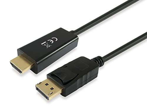 Equip 119392 Displayport Adapter/DisplayPort-Kabel mit HDMI-Stecker/5 m/schwarz von Equip