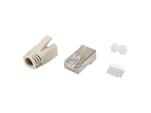 Equip 121182 Cat.6A RJ45 geschirmter Steckersatz, 100 Stück/Packung von Equip