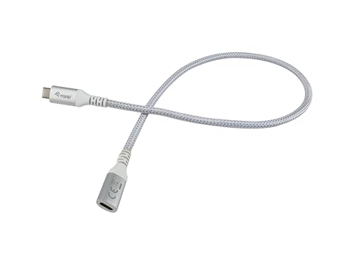 Equip 128376 USB 3.2 Gen 2 C auf C Verlängerungskabel, 1,0m, M/F, 4K/60Hz, 10Gbps, weiß von Equip