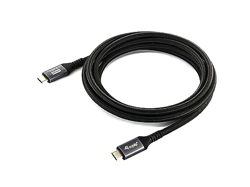 Equip 128382 USB4 Gen 2x2 C-auf-C-Kabel, M/M, 2.0 m, PD 100W, 4K/60Hz, 20Gbps, Schwarz von Equip