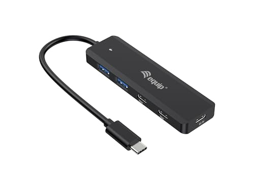 Equip 128964 USB-C 4-Port USB 3.2 Gen 1 Hub, USB-C x 2, USB-A x 2 von Equip