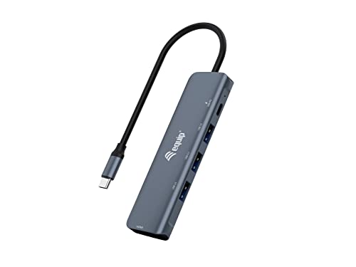 Equip 133487 USB-C 5-in-1 Multifunktionsadapter, HDMI, USB 3.2 Gen1, 100W USB PD von Equip