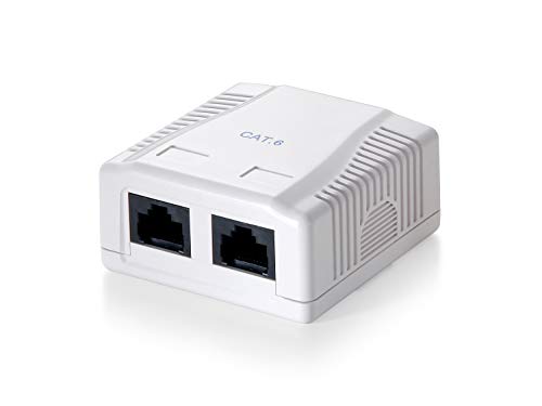Equip 235212 – Aufbaugehäuse, Cat.6, 2-Port, Version 1, Weiß Equip 235212 – Aufbaugehäuse, Cat.6, 2-Port, Version 1, Weiß von Equip