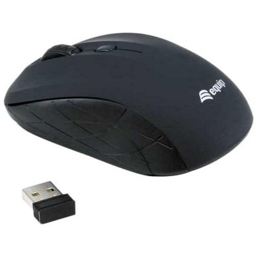 Equip 245108 optische mini Maus kabellos/wireless/ schwarz von Equip