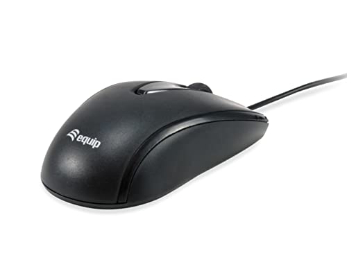 Equip 245114 Optische Maus USB Anschluss schwarz bis 1600dpi von Equip