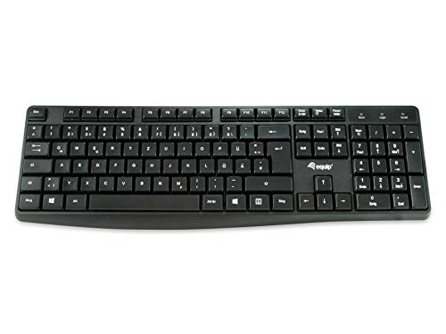 Equip 245211 Kabelgebundene USB Tastatur/ES Layout/USB Keyboard/spanisch/schwarz von Equip