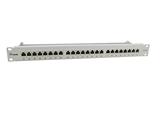 Equip 326525 24-Port CAT.6A GESCHIRMTES PATCHPANEL, HELLGRAU von Equip