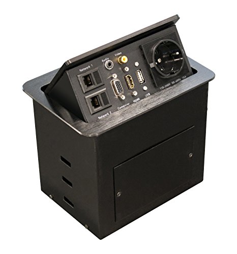 Equip 333341 Schnittstellen-Hub Schwarz - Schnittstellen-Hubs (USB 2.0, Schwarz, AC, 100-240 V, 10 A, 50/60 Hz) von Equip