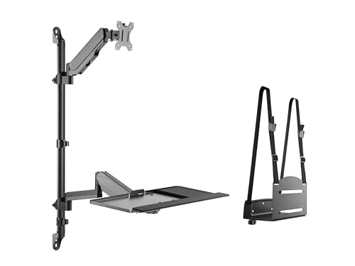 Equip 650170 17"-32" Einzelmonitor-Workstation zur Wandmontage von Equip